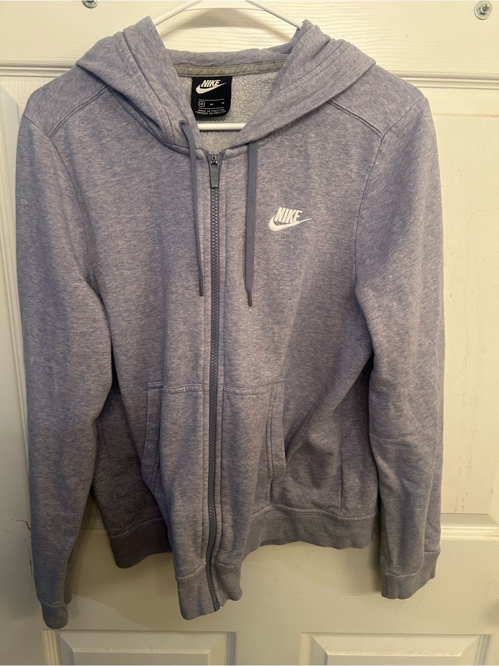 Nike Women's Heather Gray Full-Zip Hoodie Jacket